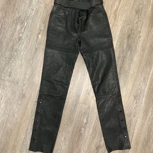Women's Harley Davidson leather pants